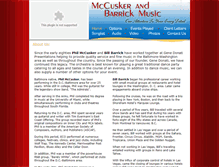 Tablet Screenshot of mccuskerandbarrickmusic.com